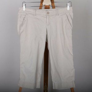 Abercrombie & Fitch Stretch Capri Khaki Casual Dress Pants Women's 2
